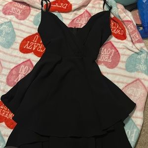 Black mini dress